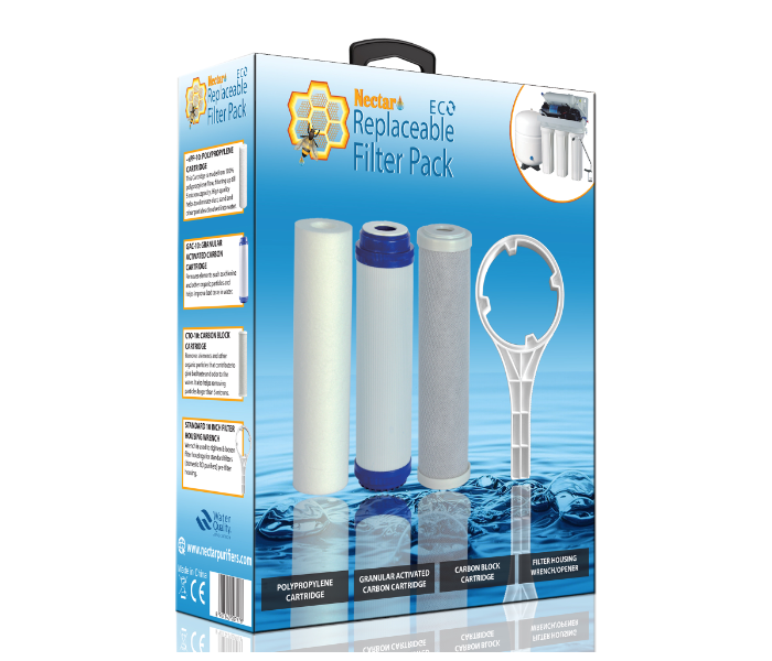 Nectar NC-ECK-01 Eco Replaceable Kit Including Sediment Filter, Granular Carbon and Carbon Block Filter 2 in UAE