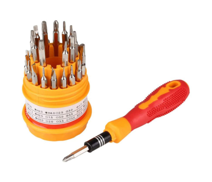 Precision Magnetic 31 in 1 Repairing Screwdriver Tool Set 31 Pieces - Multicolor 1 in UAE