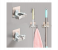 Mop Clip Bathroom Free Punch Mop Clip Kitchen Multi Function Seamless Hook Storage Rack 4 in UAE