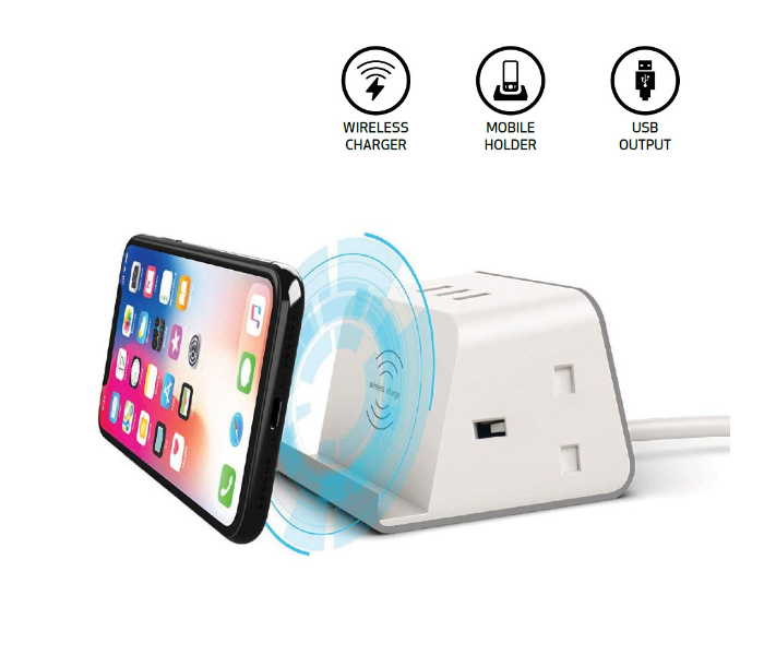 Generic 16G-2 Desk Power Station - White 1 in UAE