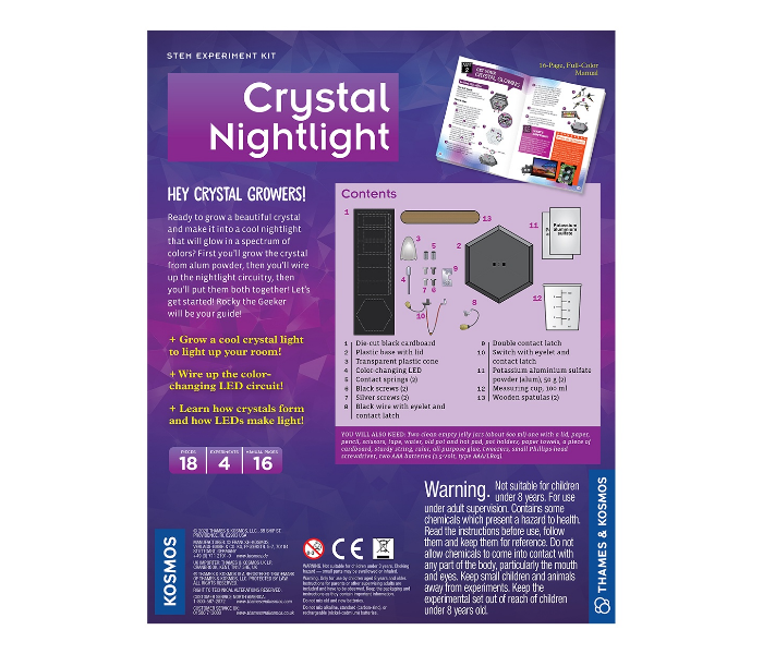 Thames and Kosmos Geek Crystal Nightlight 6 in UAE