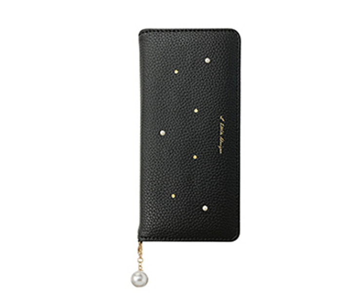 Flip Leather Designer Case with Card Holder for Samsung Galaxy Note 8 - Black 1 in UAE