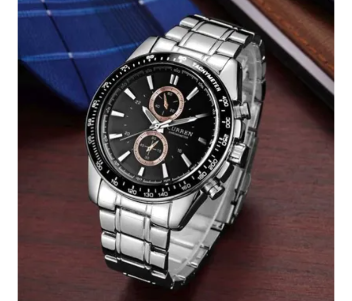 Curren 8010 Water Resistant Chronograph Watch for Men 4 in UAE