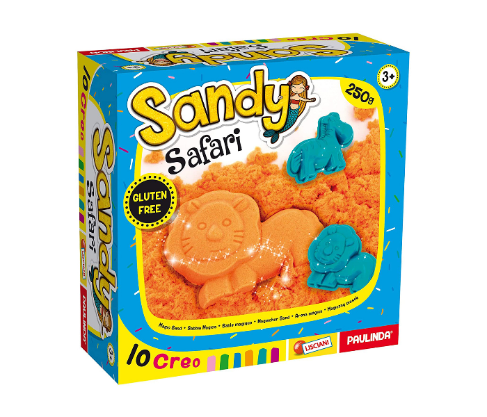 Lisciani 250g Sandy Play Basic with Molds 5 in UAE