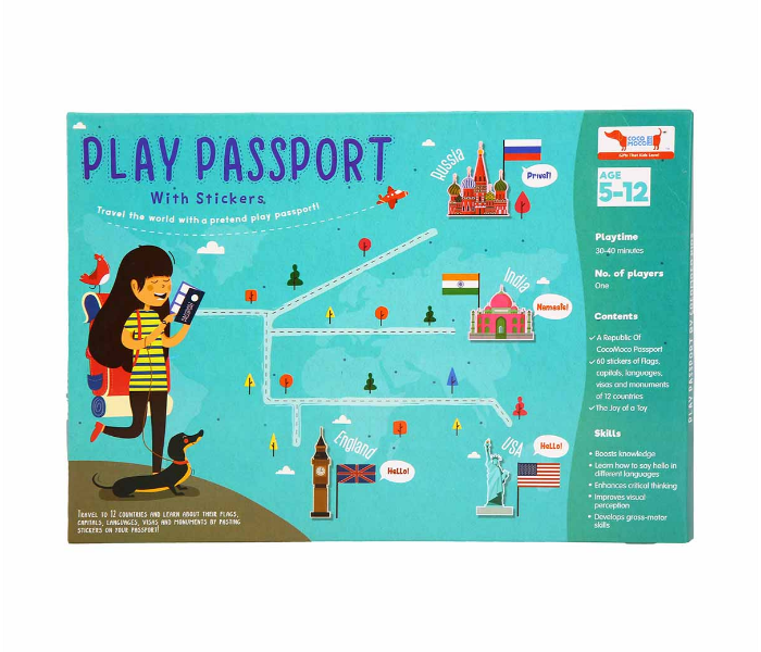 CocoMoco Kids Play Passport with Stickers Activity Kit 2 in UAE