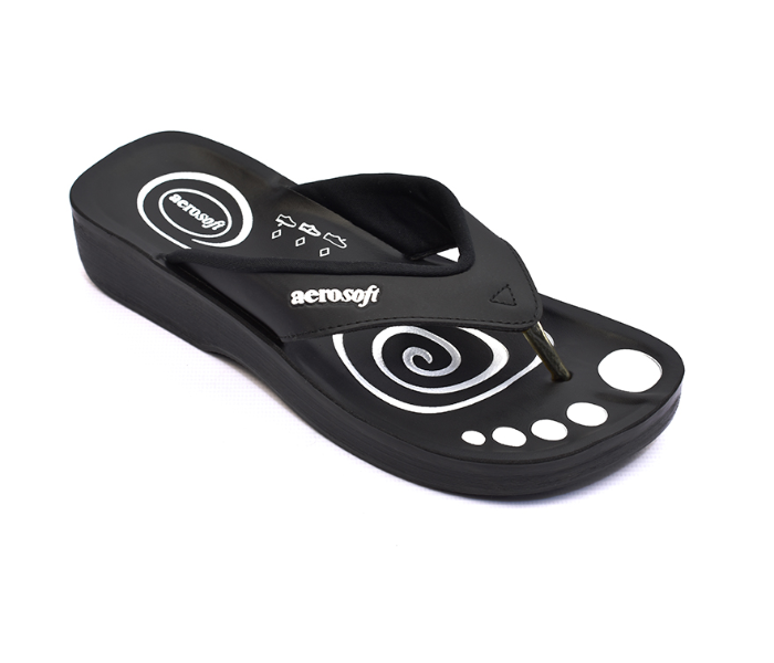 Aerosoft A0801 EU37 Ladies Slipper - Black 1 in UAE