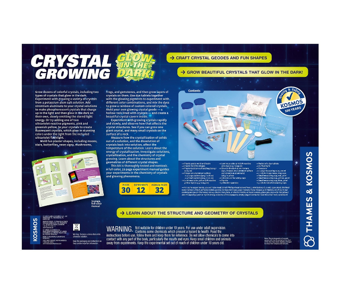Thames and Kosmos Chemistry Crystal Growing Glow In The Dark 3 in UAE