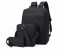 Ozy Set of 3 Backpack 15.6inch USB Charging Laptop Bag - Black 1 in KSA