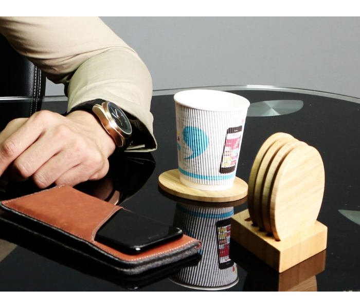 Generic E6026 Bamboo Coaster - Beige 2 in UAE