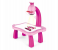 Child Learning Desk with Smart Projector Educational Painting Table with Light Music Children Projection Drawing Playset Table - Pink-A 3 in OMAN