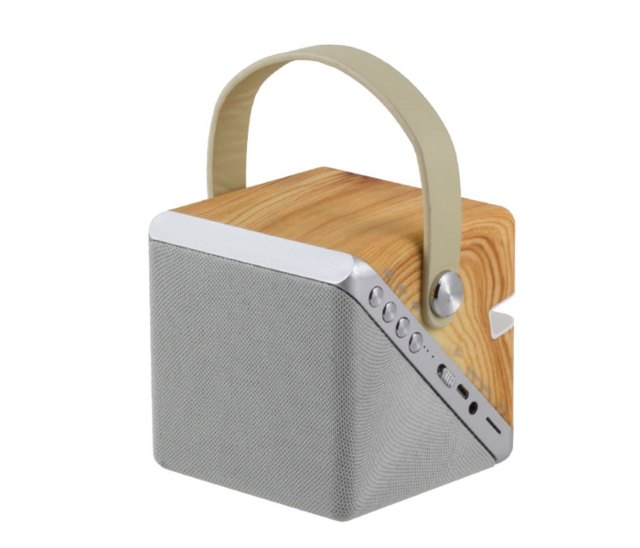 Generic 21G-1 3 In 1 Bluetooth Speaker, Wireless Charger And Phone Stand - Brown and Grey 1 in UAE