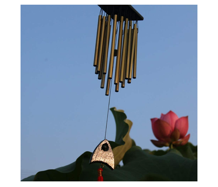 Outdoors Wind Chimes 66 cm with Aluminium Tube and Alloy - Bronze 3 in UAE