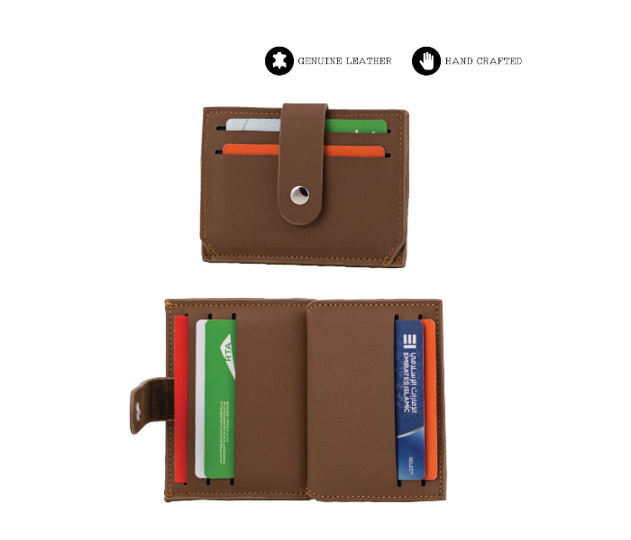 Generic 101G-3 Modern Minimalist Cardholder - Brown 1 in UAE