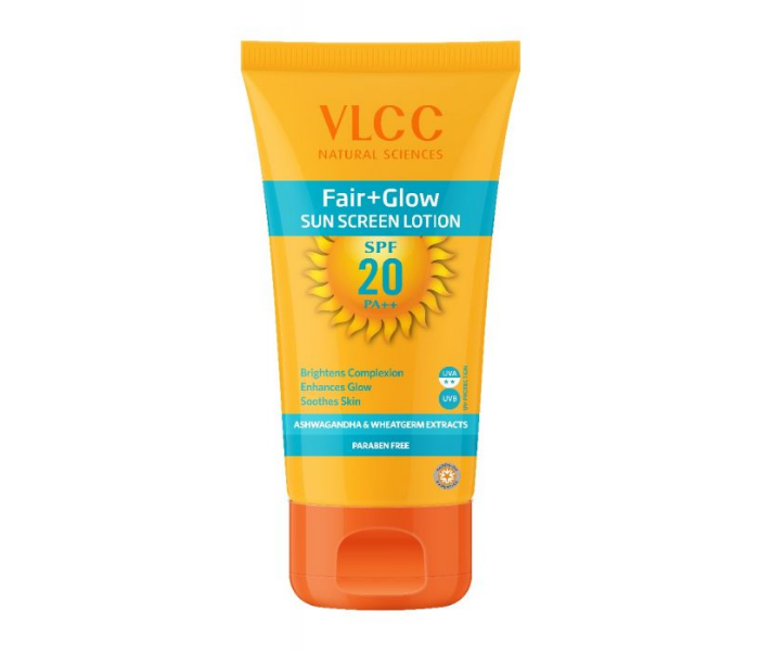 VLCC 100ml Fair and Glow SPF20 Sun Screen Lotion 1 in UAE