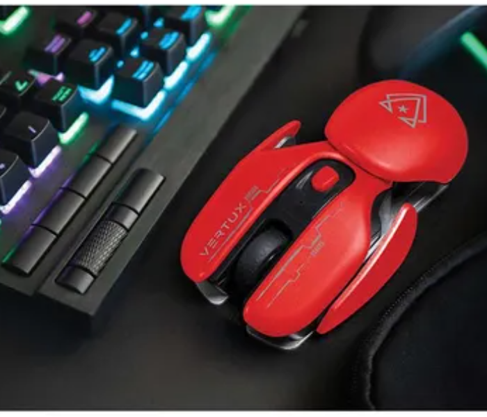 Vertux Glider High Performance Ergonomic Wireless Gaming Mouse - Red 2 in UAE