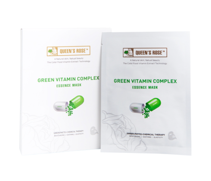 Queens Rose Green Vitamin Complex Essence Mask - Made In Korea 2 in UAE