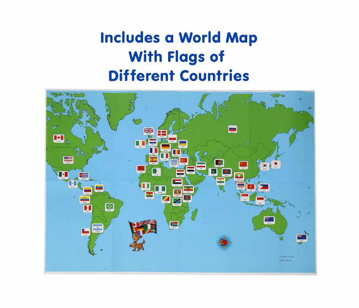 CocoMoco Kids Flag Frenzy Flag Game with Map 6 in UAE