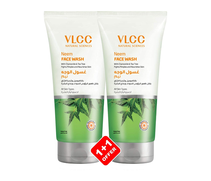 VLCC Pack of 2 150ml Neem Face Wash 1 in UAE