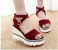 New Summer High Heels Wedges EU40 for Women – Red 1 in UAE