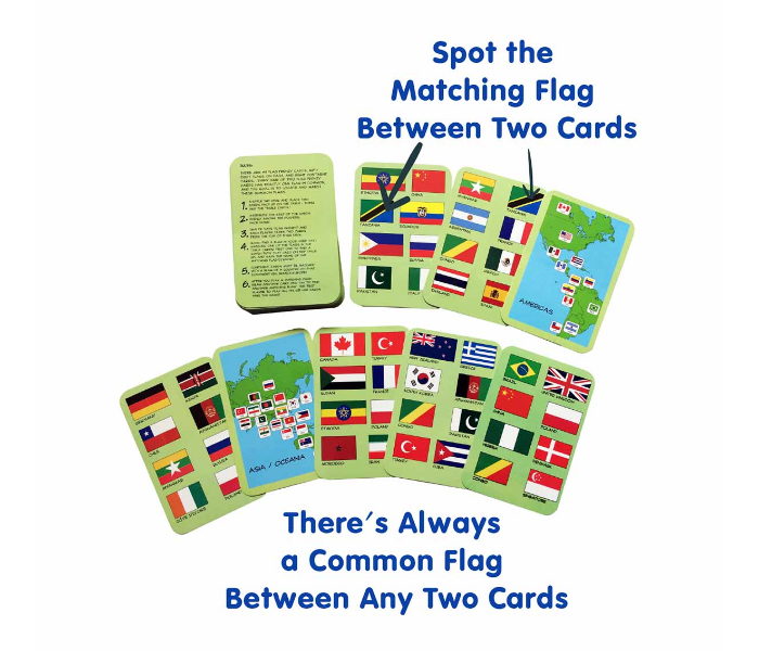 CocoMoco Kids Flag Frenzy Flag Game with Map 5 in UAE
