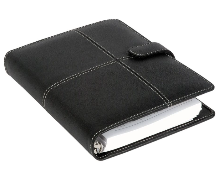 Generic 93G-1 Handcrafted Grained Leather Manuscript - Black 1 in UAE