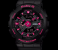 Casio G Shock BA-111-1ADR Womens Analog and Digital Watch Black and Pink 2 in UAE