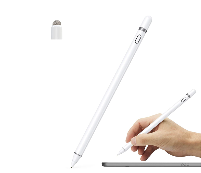 Active Digital Drawing and Handwriting Stylus Pen For iOS And Android Touch Screen - White 3 in UAE