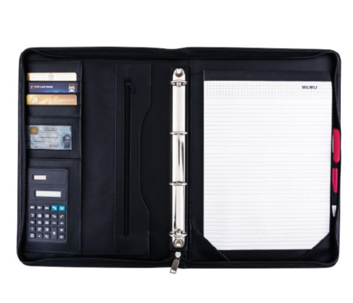 Generic 91G-2 High Quality Synthetic Detachable Ring Binder - Black 2 in UAE