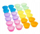 12 Piece Round Shape Silicone Muffin Cupcake Mould 4 in UAE