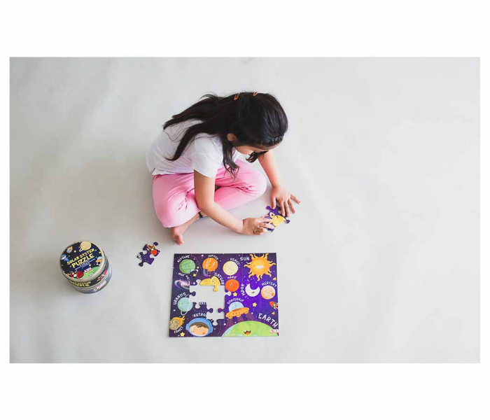 CocoMoco Kids 30 Pieces 2 in 1 Solar System Colouring Puzzle 2 in UAE