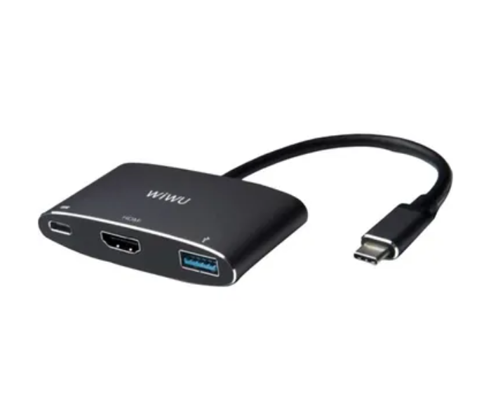 Wiwu Apollo 3-in-1 Adapter - Black 1 in UAE