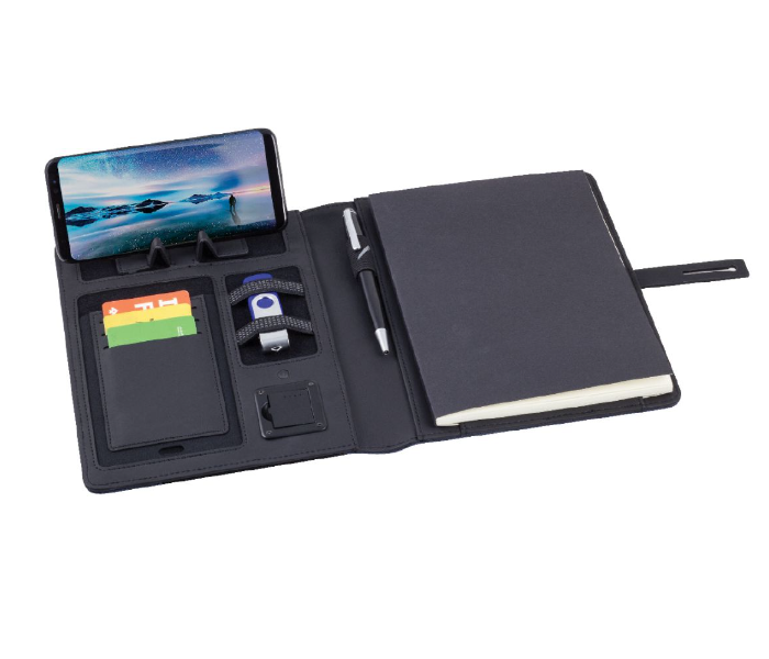 Generic 9G-1 A5 Folder With Built-In Wireless Powerbank Style 2 - Black 1 in UAE