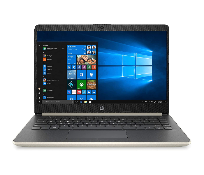 HP 14-DQ0003DX 14inch Intel Celeron N4020 4GB RAM 64GB eMMC Storage Windows  10 S Mode - Pale Gold