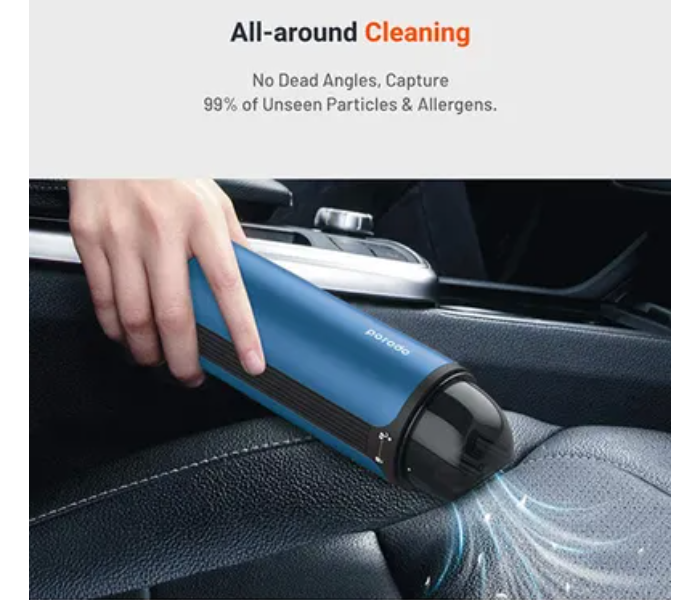 Porodo 80W Portable Vacuum Cleaner - Black and Blue 7 in UAE