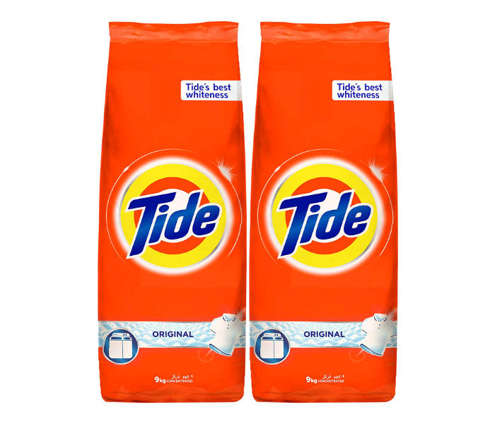 Tide 9 KG Original Scent Powder Laundry Detergent Dual Pack 1 in UAE
