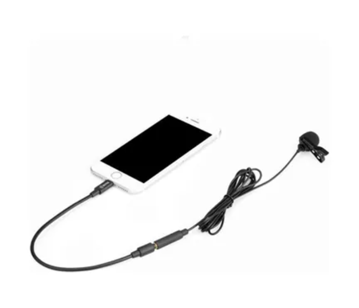 Boya M2 Lavalier Lightning Microphone Connector - Black 2 in UAE