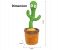 Dancing Cactus Toy, Electric, Shaking, Recording, Singing, Talking toys, 