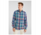 Springfield 099554188 Small Linen Shirt for Men - Turquoise 3 in UAE