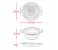 Set of 2 Silicone Collapsible Strainers - Grey and Blue 2 in UAE