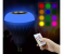 Stylish 12W Wireless Bluetooth Multicolor Smart LED Lamp Speaker with Remote Control - White 4 in OMAN