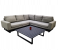 Attractive RLS1688 250cm x 250cm L Shape Sofa with Aluminium Table- Brown 1 in UAE