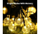 Gluckluz Outdoor Globe Rope 30 LED Solar String Lights for Indoor Home Garden Party - Yellow 2 in UAE