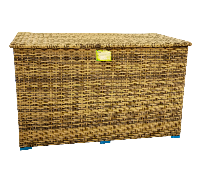 Outdoor Furniture Waterproof PVC Rattan Material Storage Box - Brown 1 in UAE