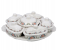 Delcasa DC1917 Melamine Ware Rotating Serving Tray - White 1 in UAE