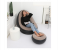 INTEX ZX-68564 2 In 1 Chair Air Sofa Ultralounge JA184 Inflatable Chair Combination Sofa with Footrest - Black and Beige 2 in OMAN