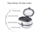 Professional Jewellery Cleaner Ultra Sonic Bath with Cleaning Basket - Off White 2 in UAE