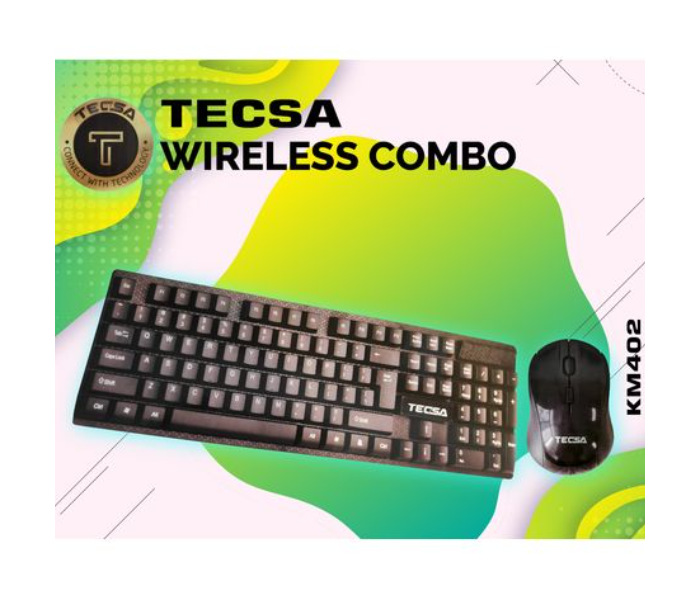Tecsa Wireless Keyboard and Mouse Combo - Black 1 in UAE