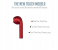 TWS Wireless Bluetooth Airpod - Red 3 in KSA