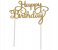 Glitter Happy Birthday Cake Topper - Gold 1 in OMAN