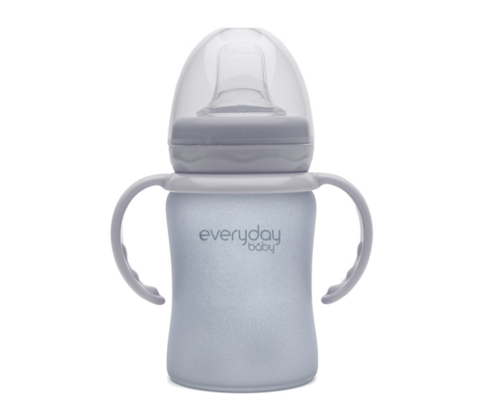 Everyday Baby 10314 150ml Shatter Protected Glass Sippy Cup - Grey 1 in UAE